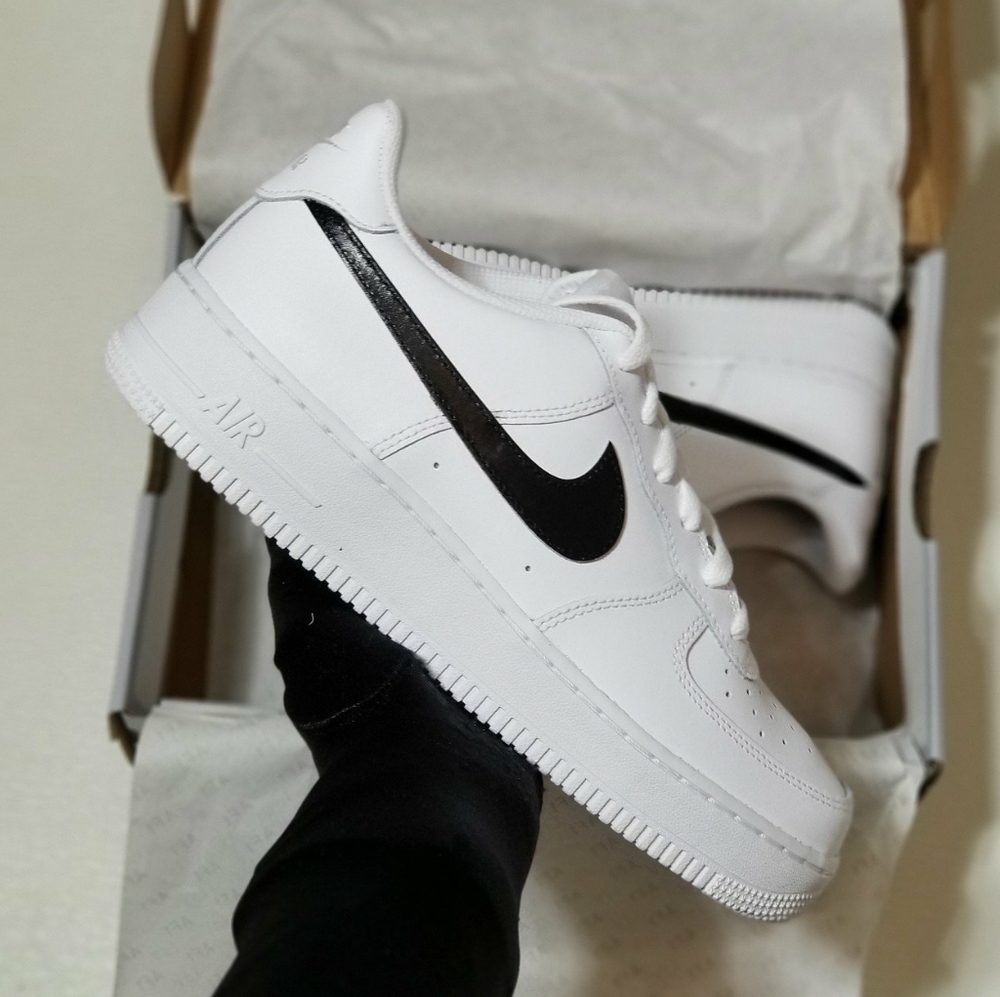 Custom Nike Air Force 1 Black White Panda